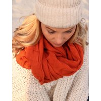 Leichter Baumwoll Schal  in orange